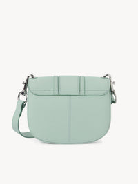 Sac porté épaule Hana en cuir - Bleu Soufflé
