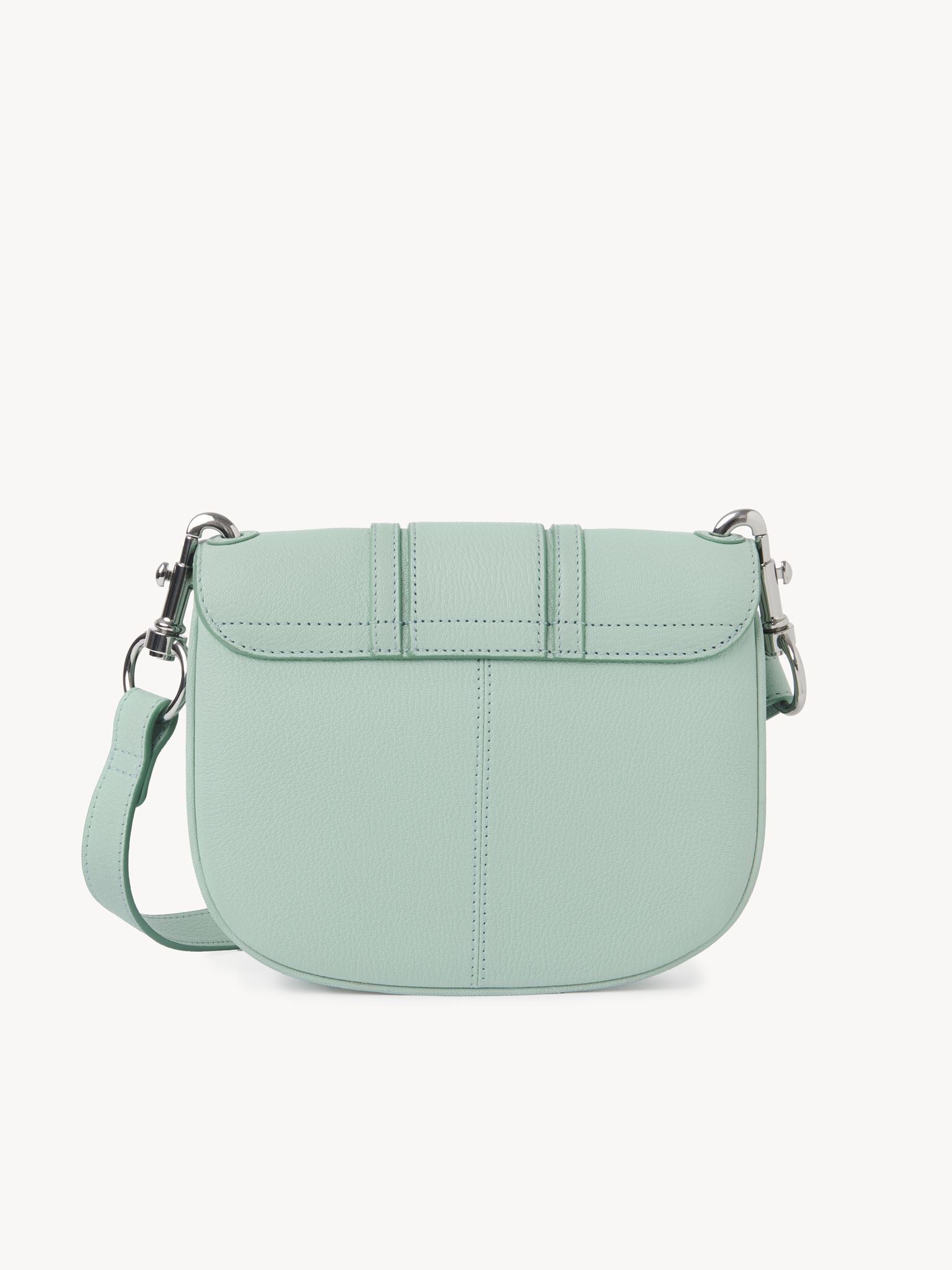 Sac porté épaule Hana en cuir - Bleu Soufflé