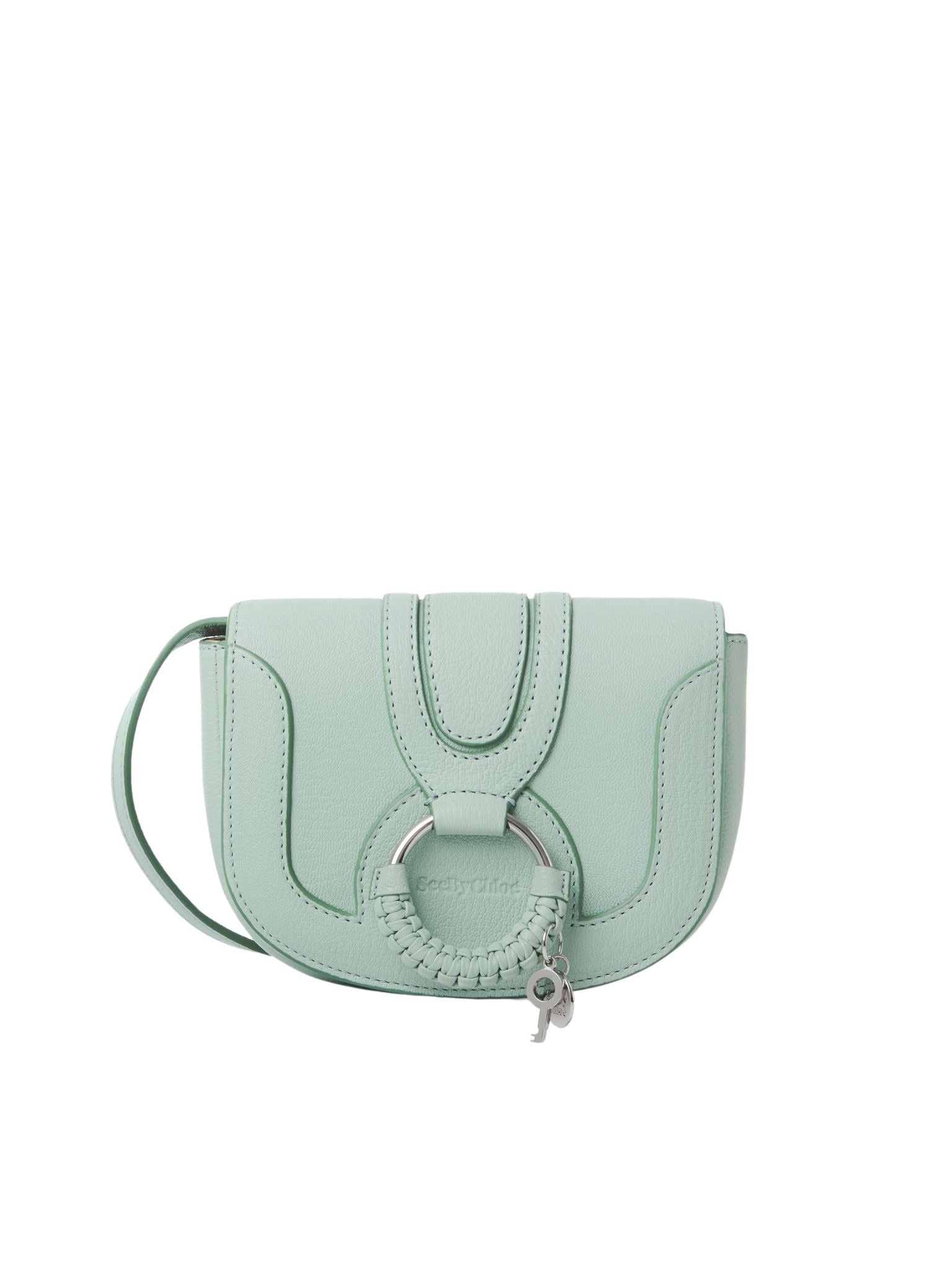 Mini sac Hana en cuir - Bleu Soufflé