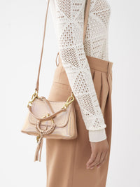Mini sac Joan en cuir - Poussière D'Or