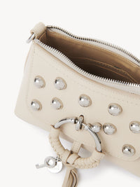 Mini sac Joan en cuir - Cement Beige & Clous