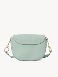 Sac bandoulière Mara en cuir - Bleu Soufflé