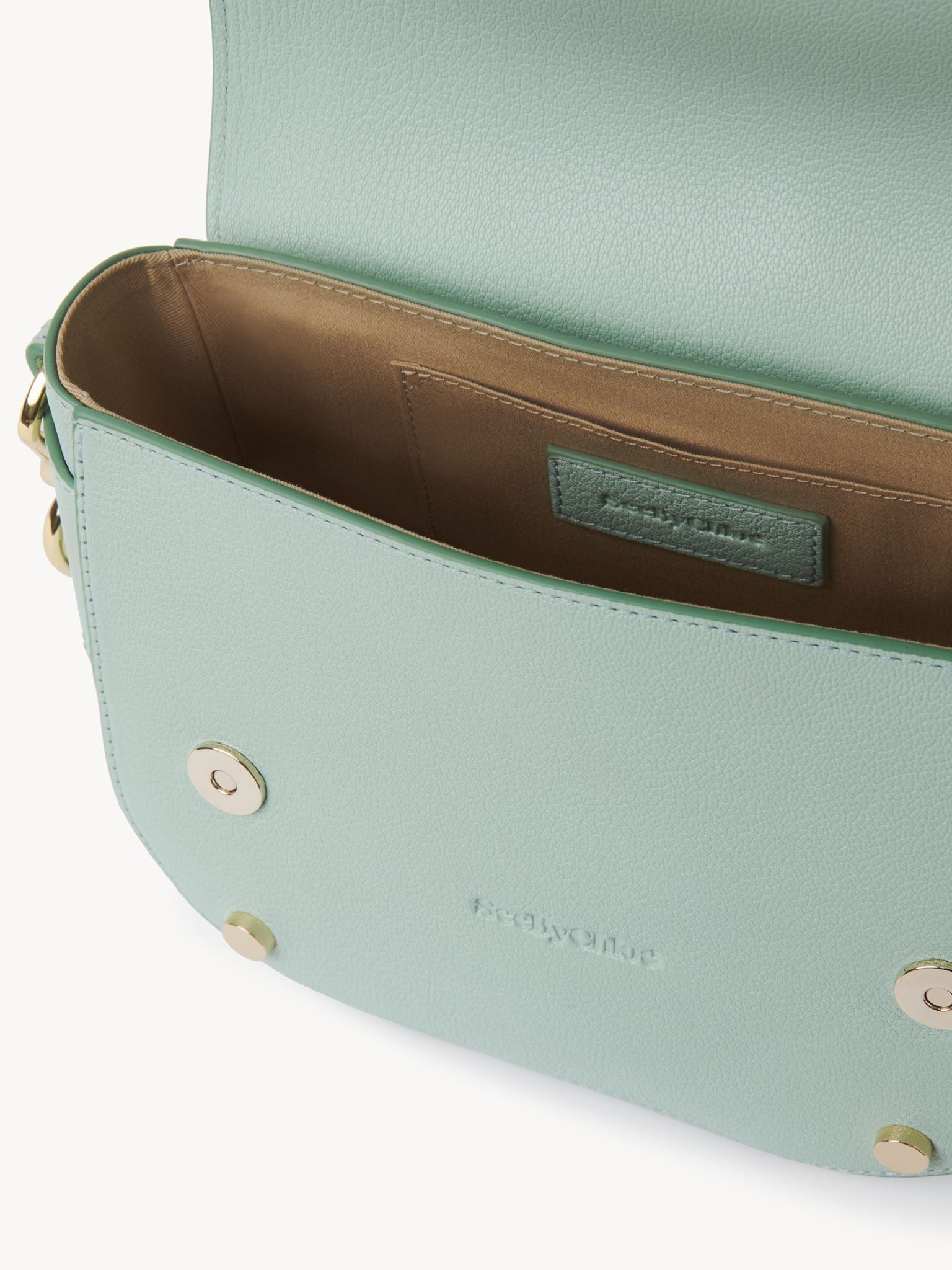 Sac bandoulière Mara en cuir - Bleu Soufflé