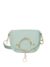 Sac bandoulière Mara en cuir - Bleu Soufflé