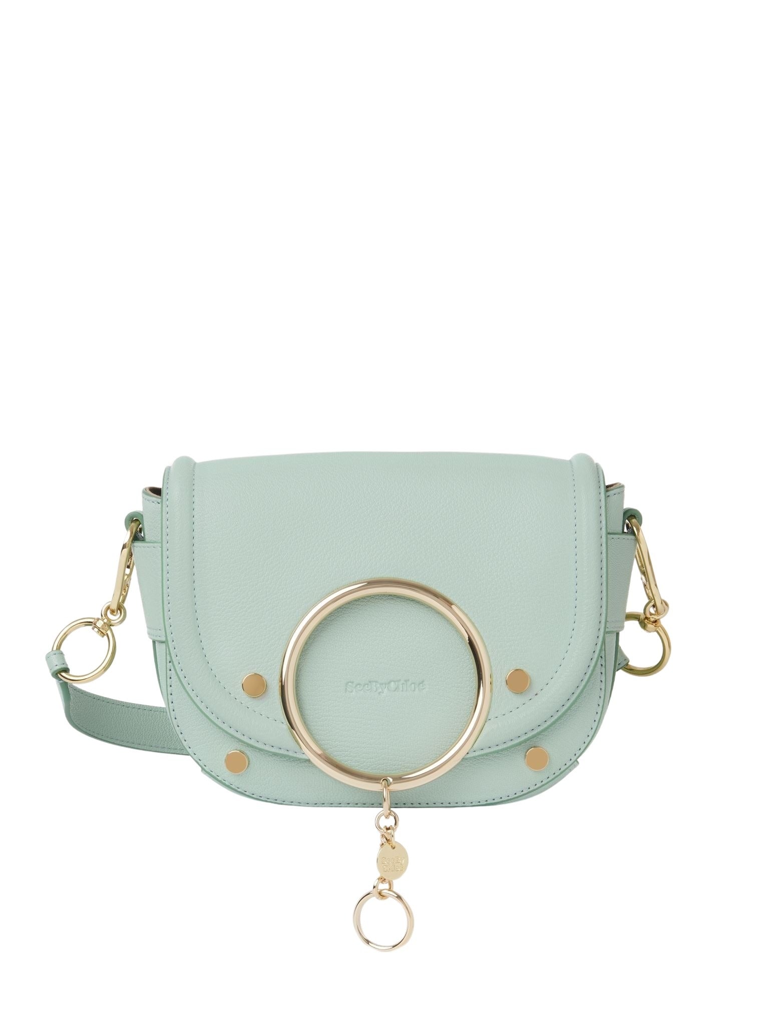 Sac bandoulière Mara en cuir - Bleu Soufflé