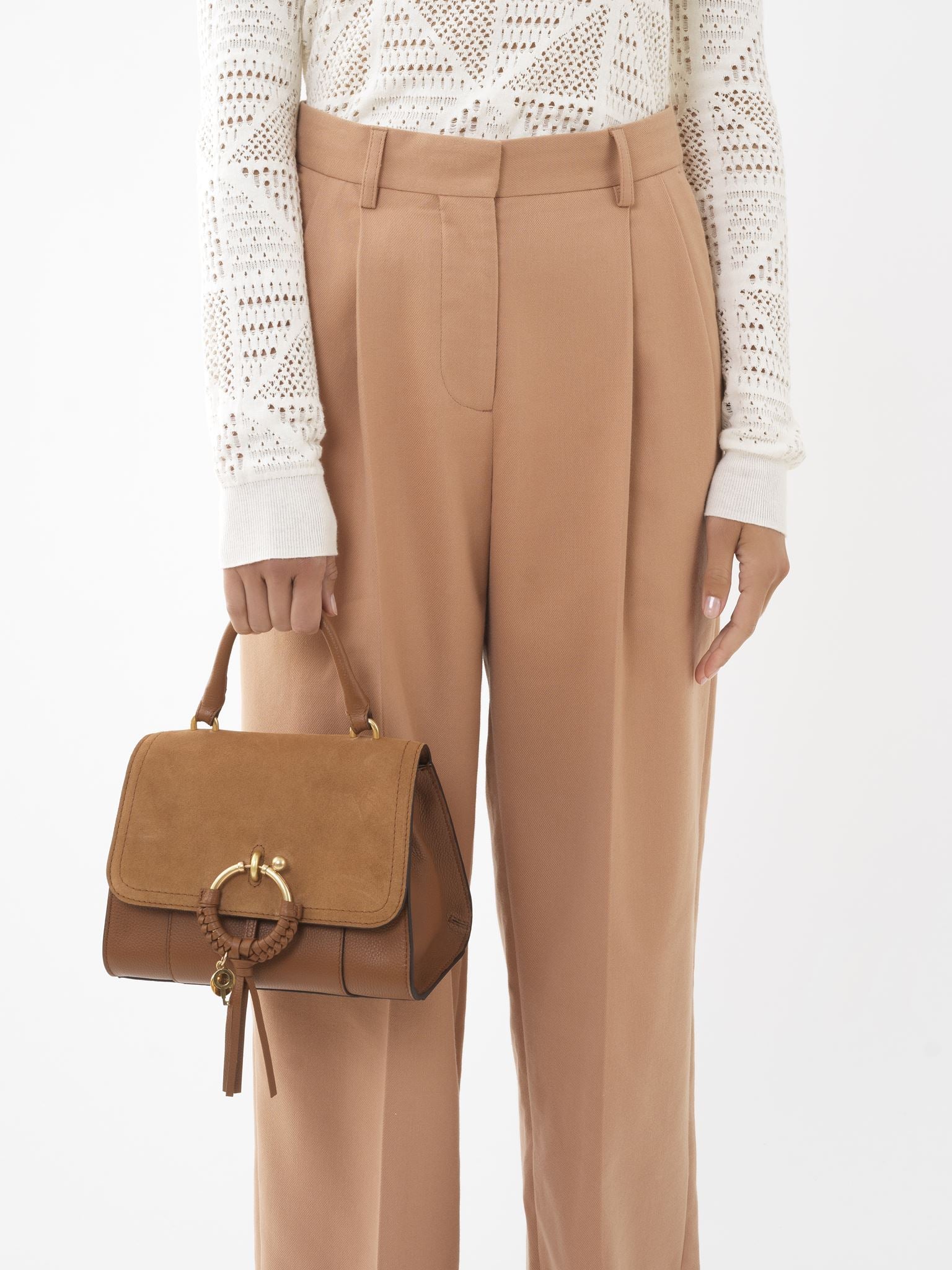 Sac à main Joan Lady Like en cuir - Caramello