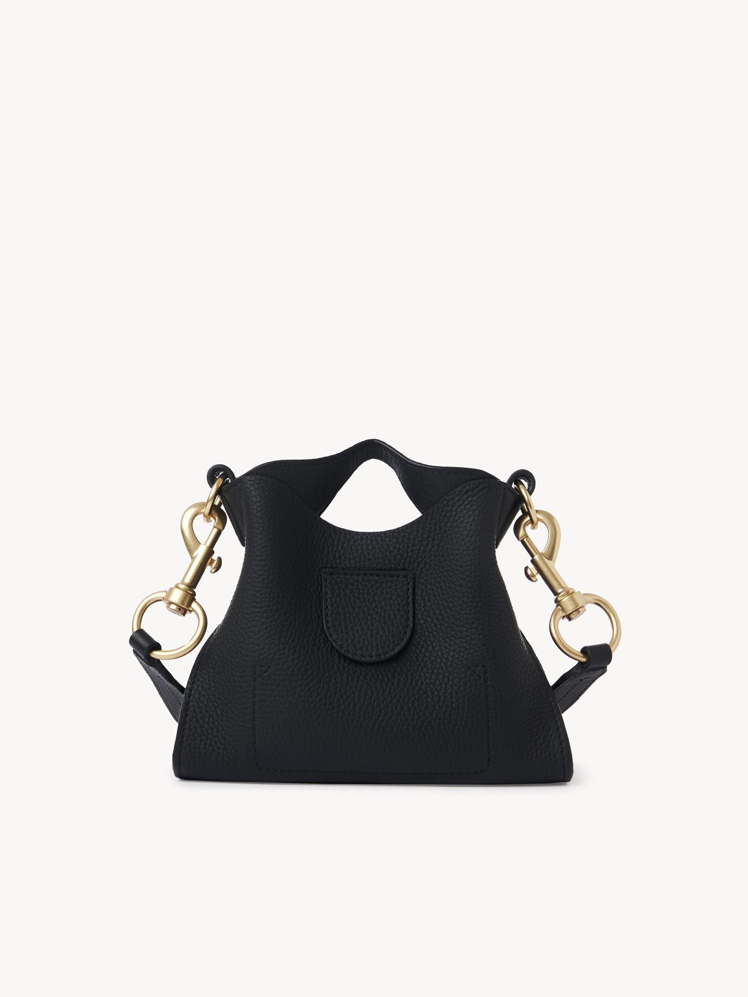 Mini sac à main Joan en cuir - Noir