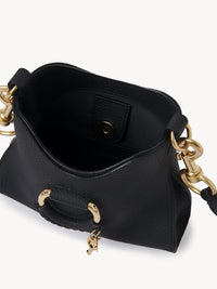 Mini sac à main Joan en cuir - Noir
