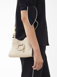 Mini sac à main Joan en cuir - Cement Beige