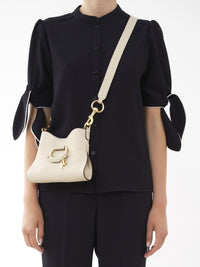 Mini sac à main Joan en cuir - Cement Beige