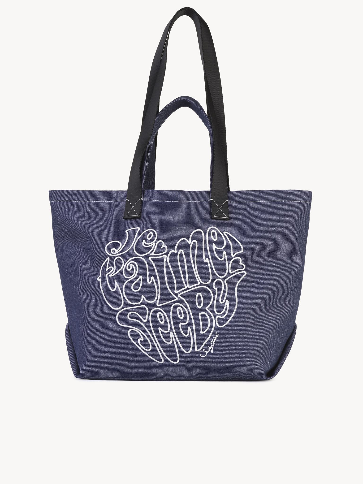 Sac cabas See By Bye Je t’aime en lin - Un Jean Bleu