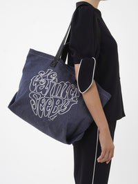 Sac cabas See By Bye Je t’aime en lin - Un Jean Bleu