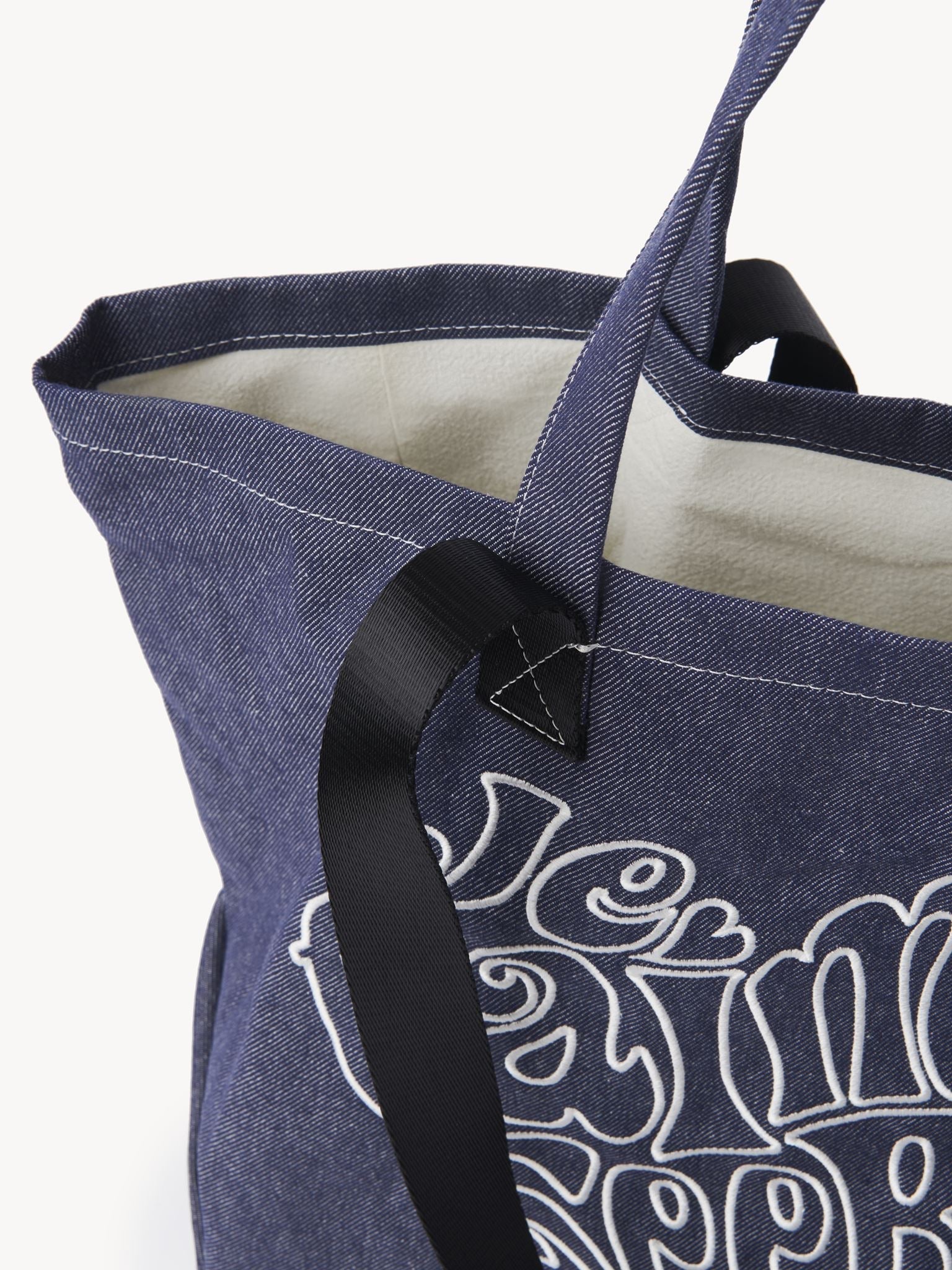 Sac cabas See By Bye Je t’aime en lin - Un Jean Bleu