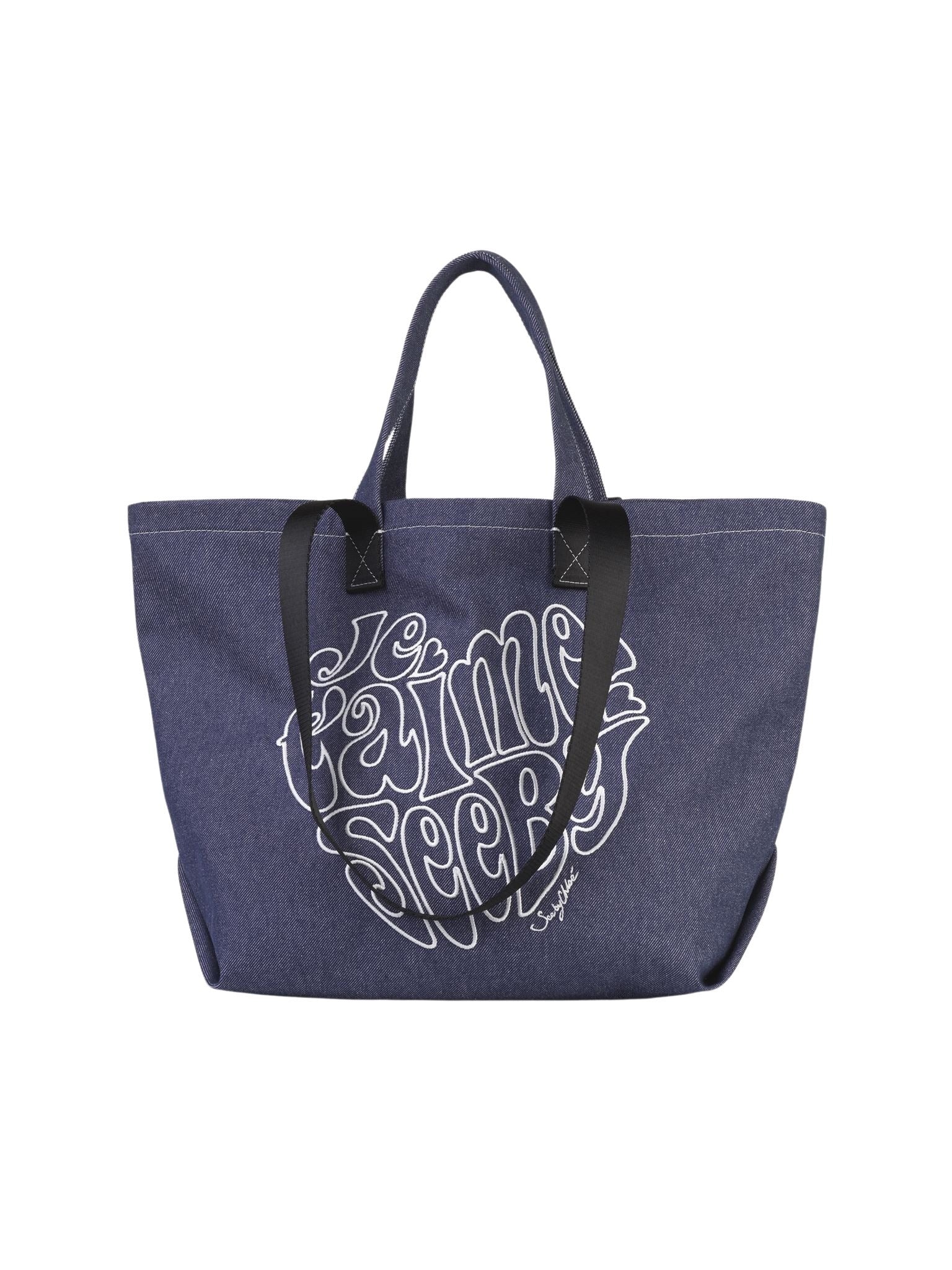 Sac cabas See By Bye Je t’aime en lin - Un Jean Bleu