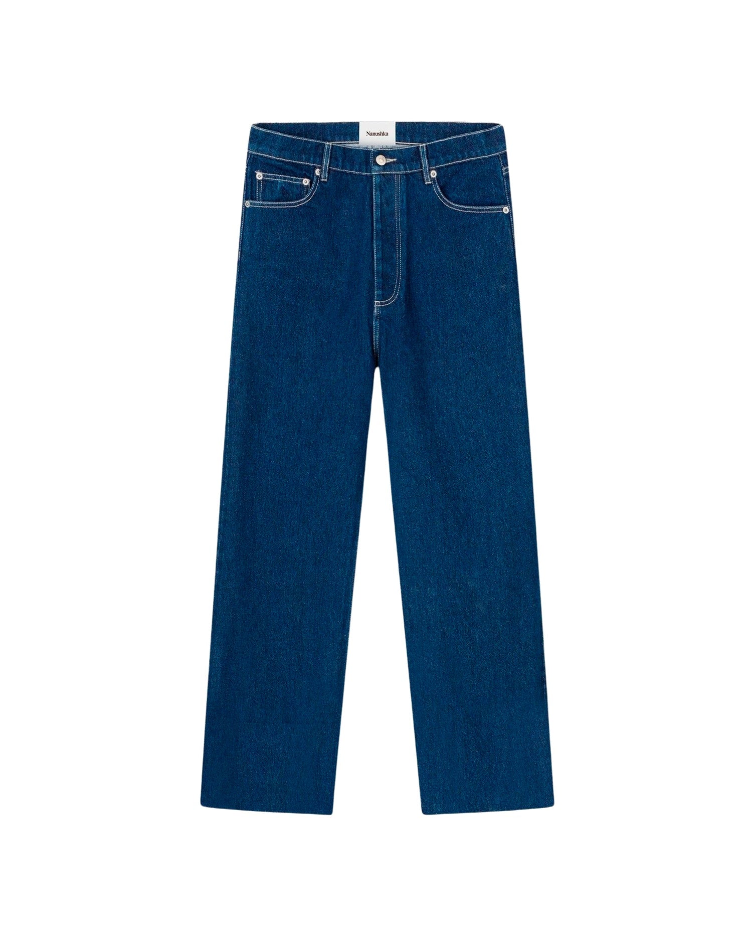 Jean Kamo large à revers - Eco Indigo