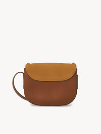 Petit sac porté épaule Mara en cuir - Caramello
