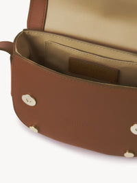 Petit sac porté épaule Mara en cuir - Caramello