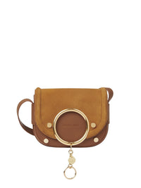 Petit sac porté épaule Mara en cuir - Caramello