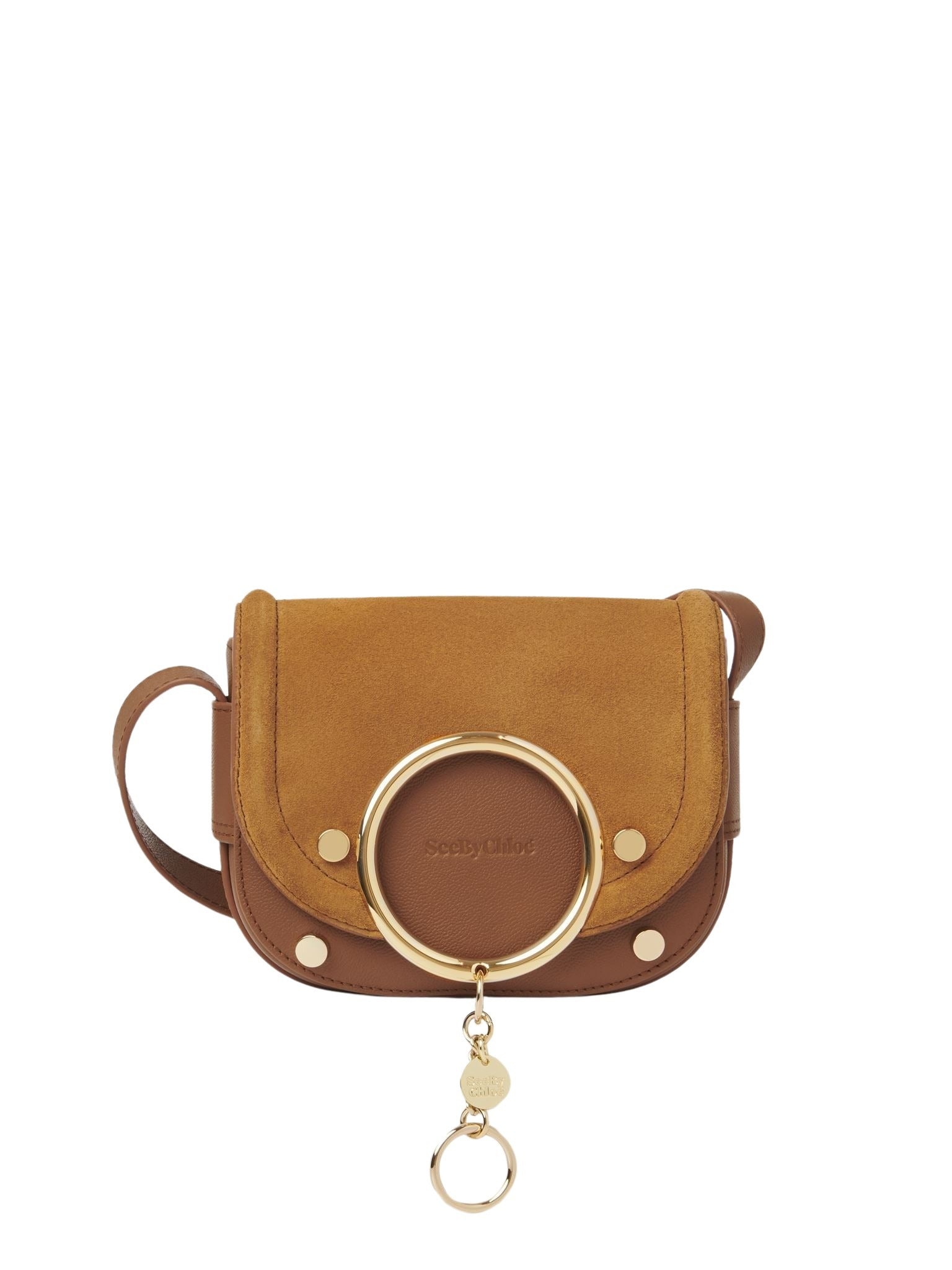 Petit sac porté épaule Mara en cuir - Caramello