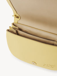 Sac porté épaule Hana en cuir - Vert Roux