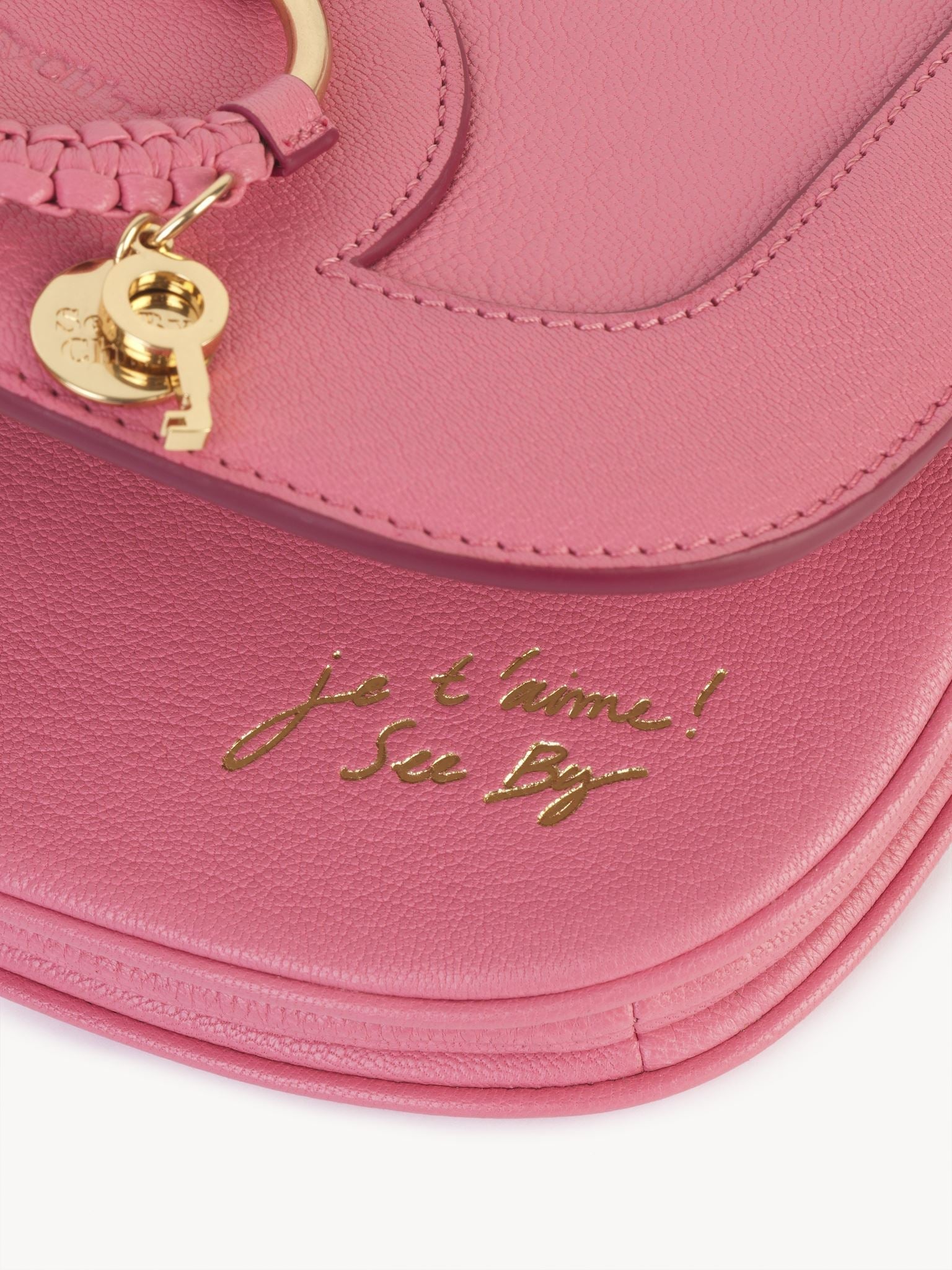 Sac porté épaule Hana en cuir - Rose Insistant