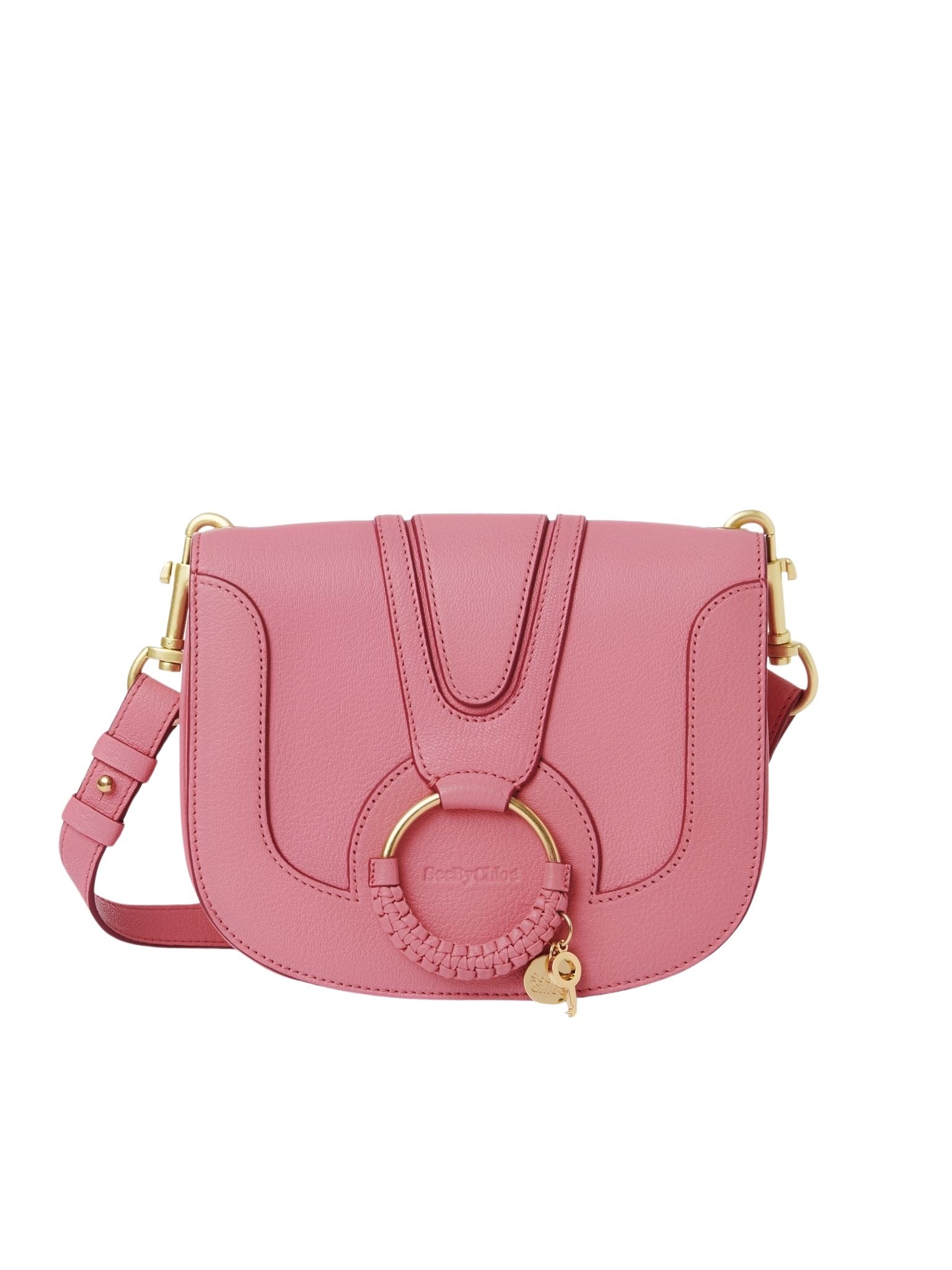 Sac porté épaule Hana en cuir - Rose Insistant