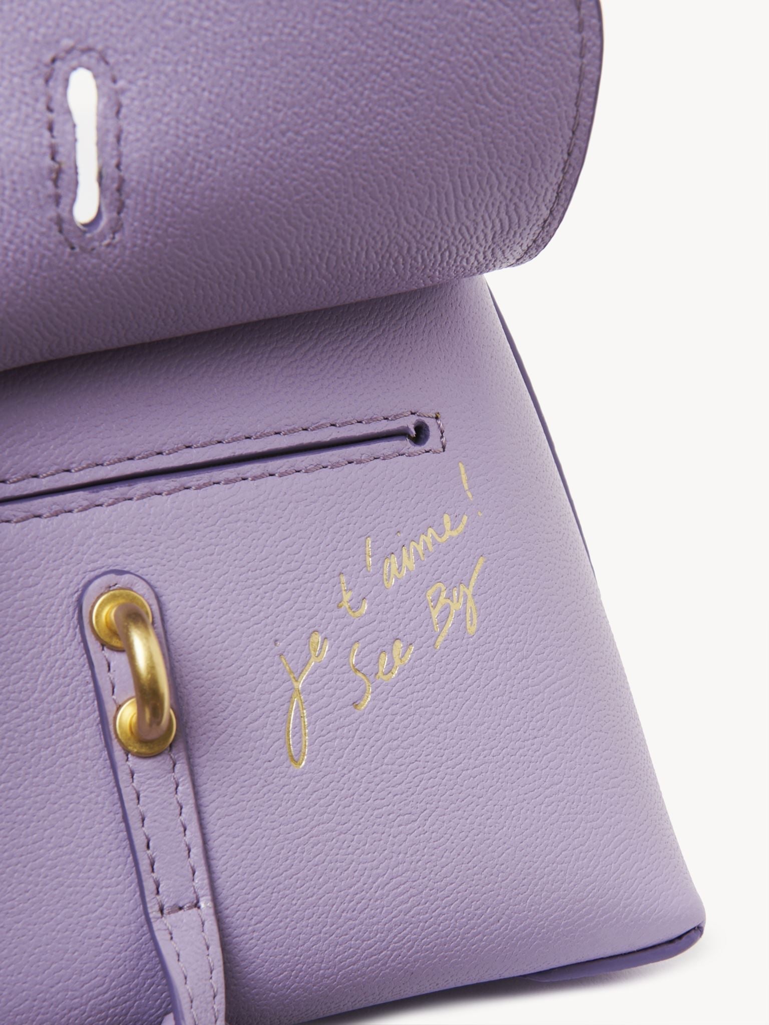 Mini sac Joan en cuir - Brise Lilas
