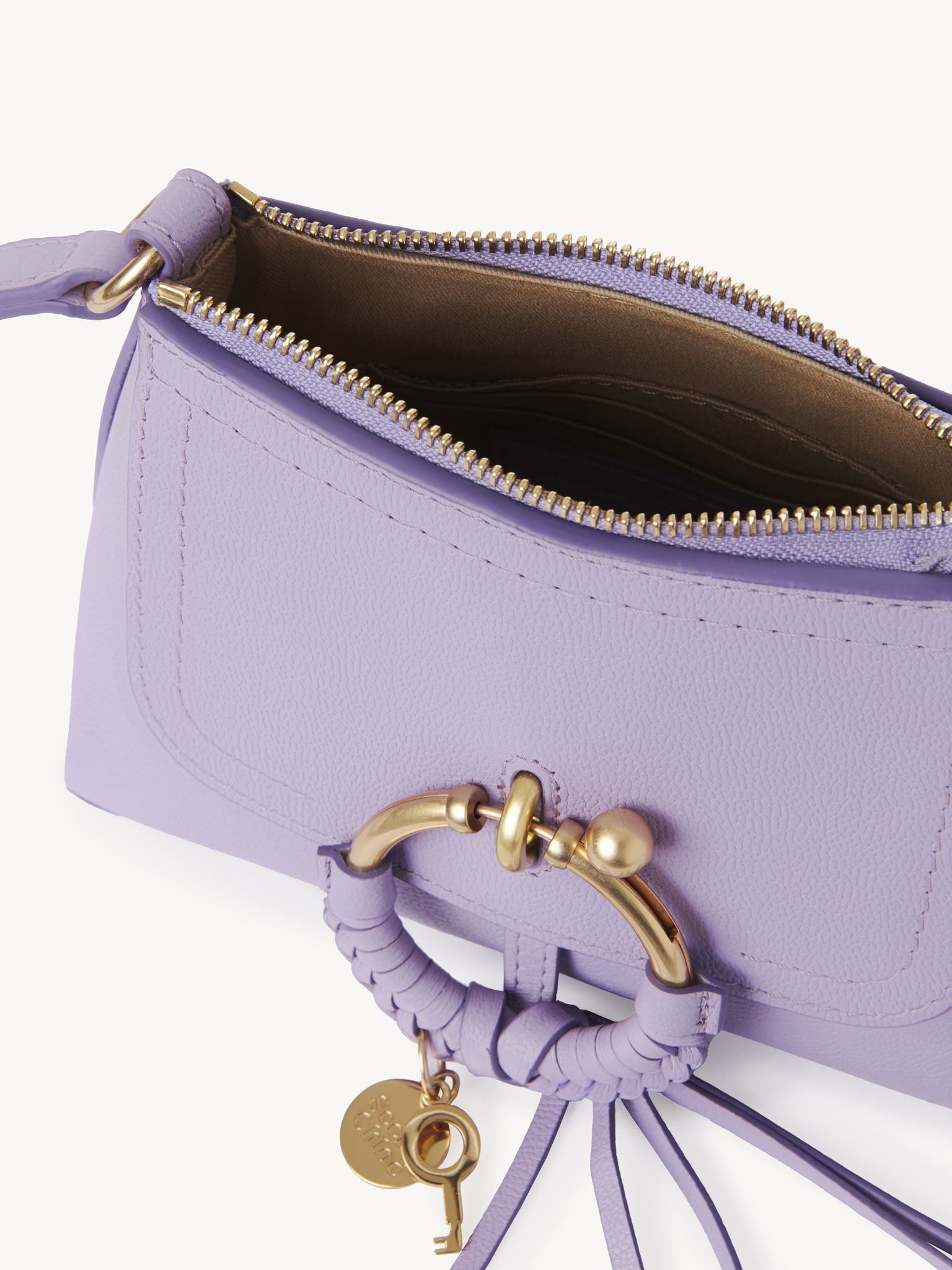 Mini sac Joan en cuir - Brise Lilas