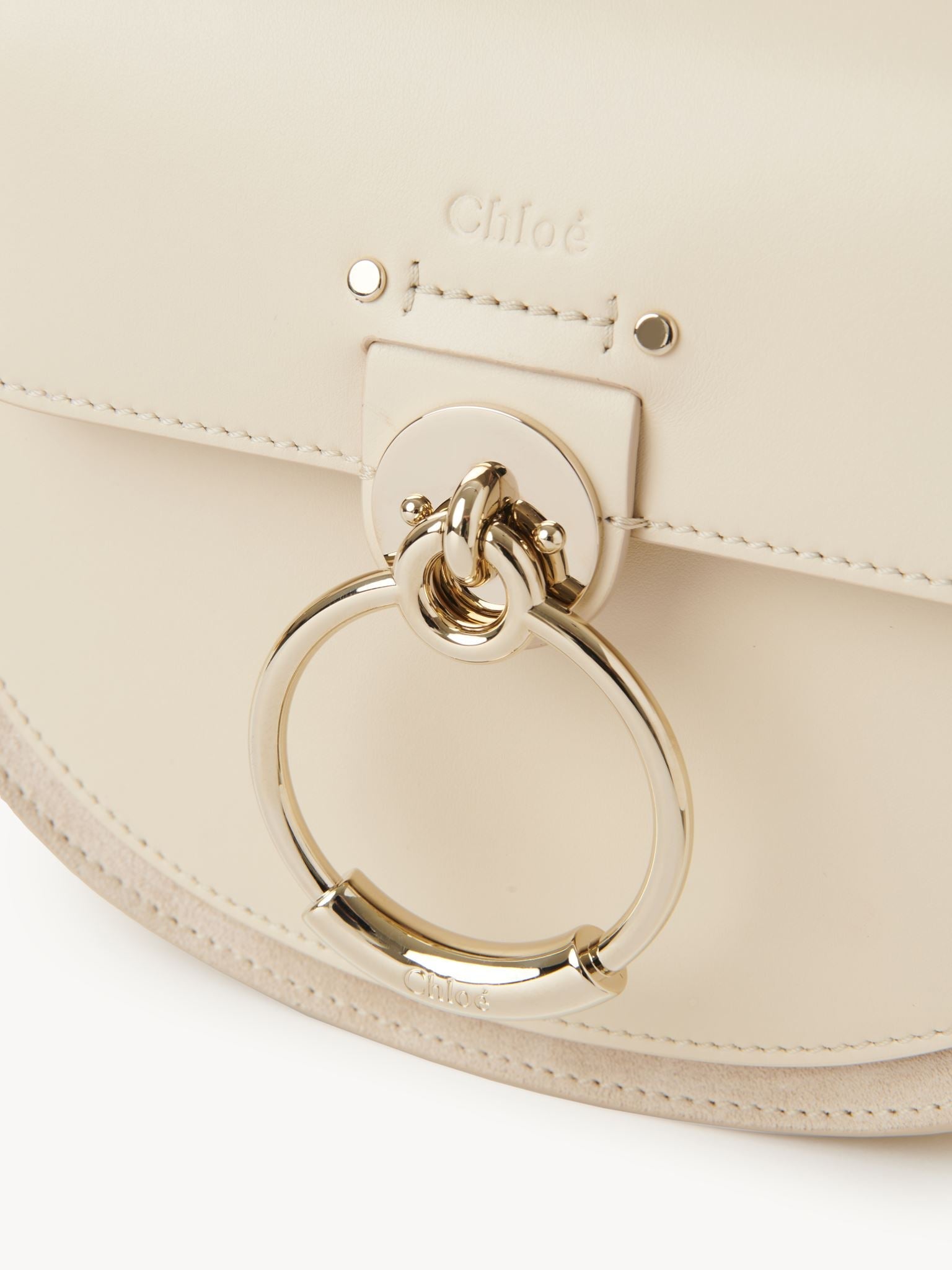 Petit sac Tess à bandoulière en cuir - Sweet Beige