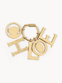 Pendentif pour petite maroquinerie Alphabet en laiton - Gold H