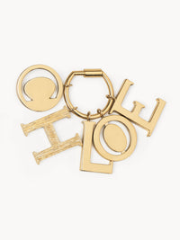 Pendentif pour petite maroquinerie Alphabet s en laiton - Gold Color