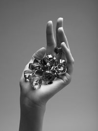 Bague Big Alphabet en laiton - Gold G