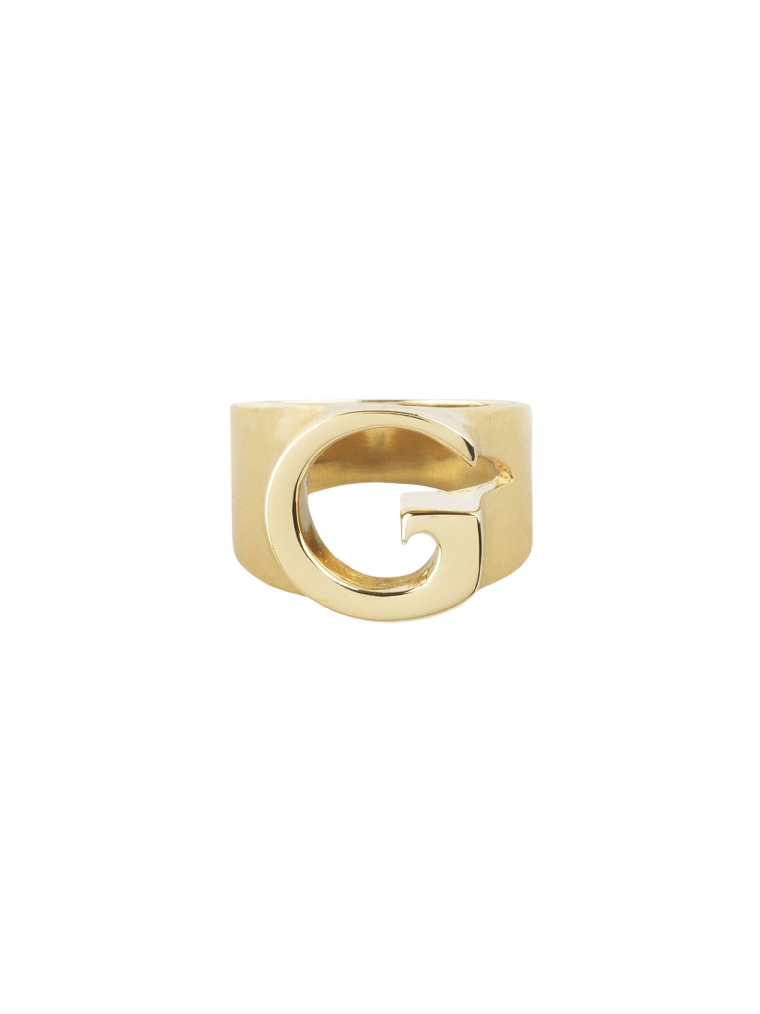 Bague Big Alphabet en laiton - Gold G
