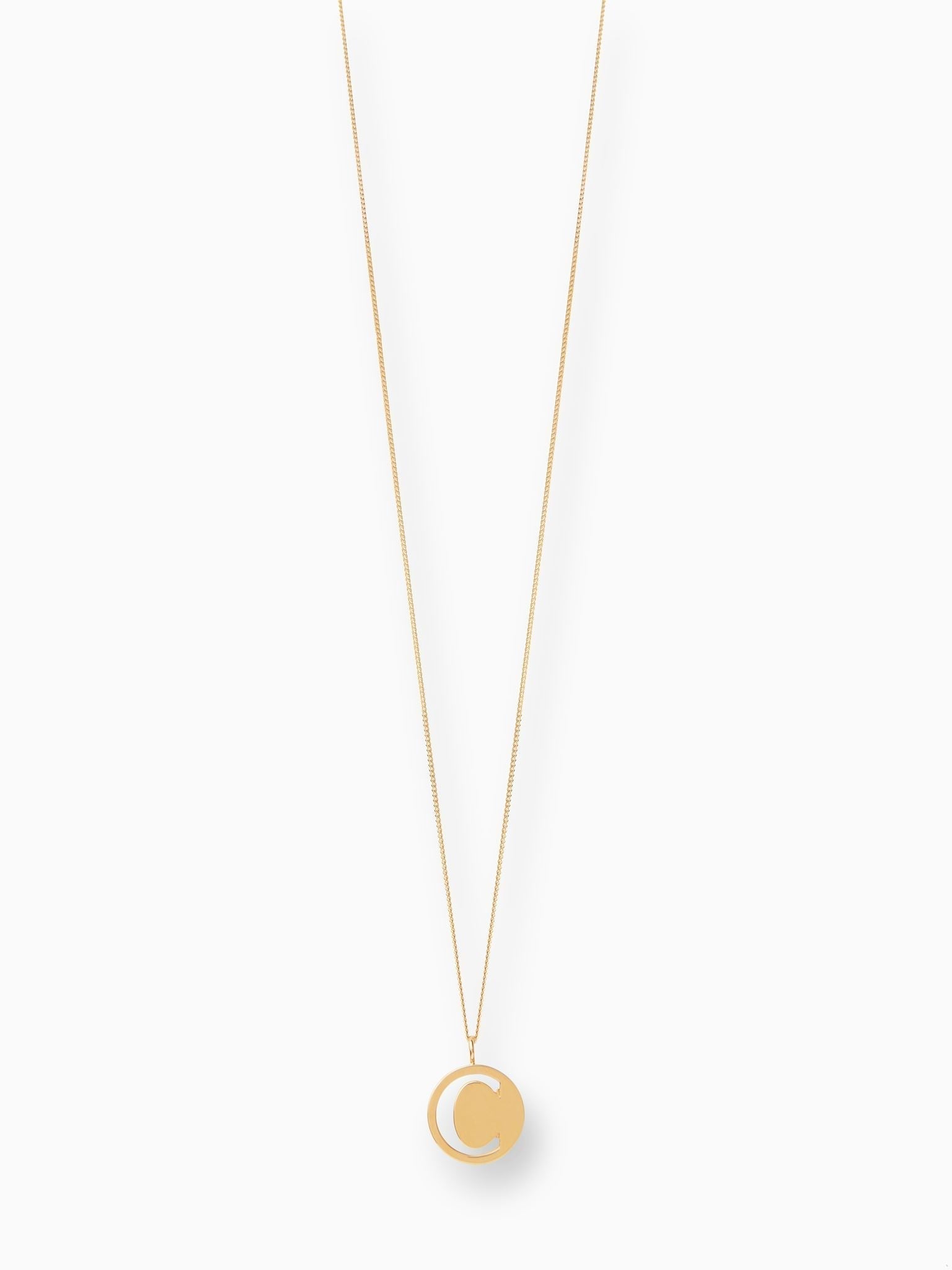 Pendentif Alphabet en laiton - Gold W