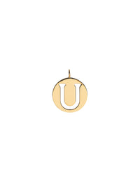 Pendentif Alphabet en laiton - Gold U
