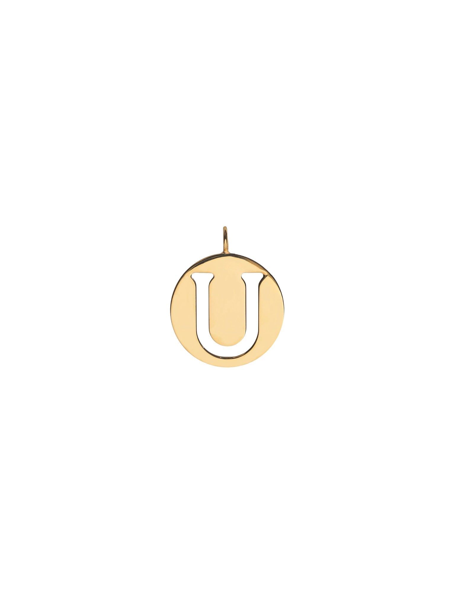 Pendentif Alphabet en laiton - Gold U