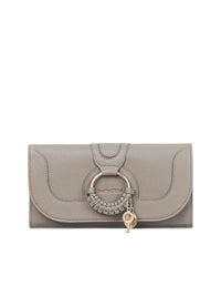 Portefeuille long Hana en cuir - Motty Grey