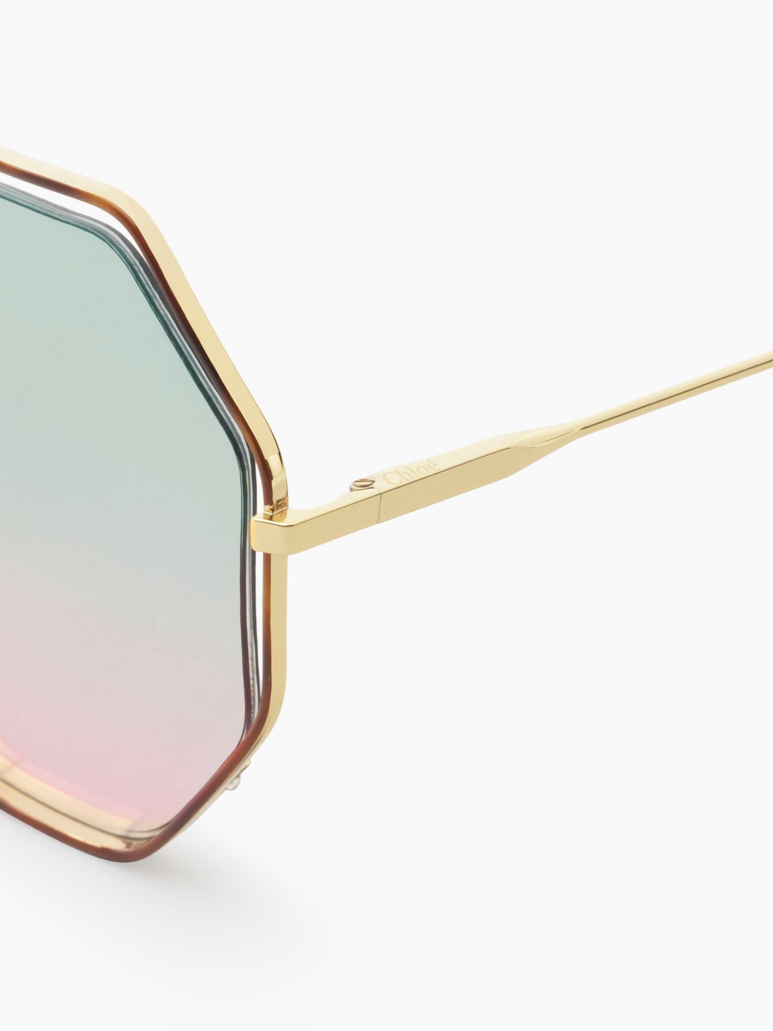 Lunettes de soleil Poppy - Havana & Green Rose