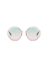 Lunettes de soleil Poppy - Havana & Green Rose
