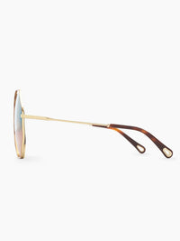 Lunettes de soleil Poppy - Havana & Green Rose
