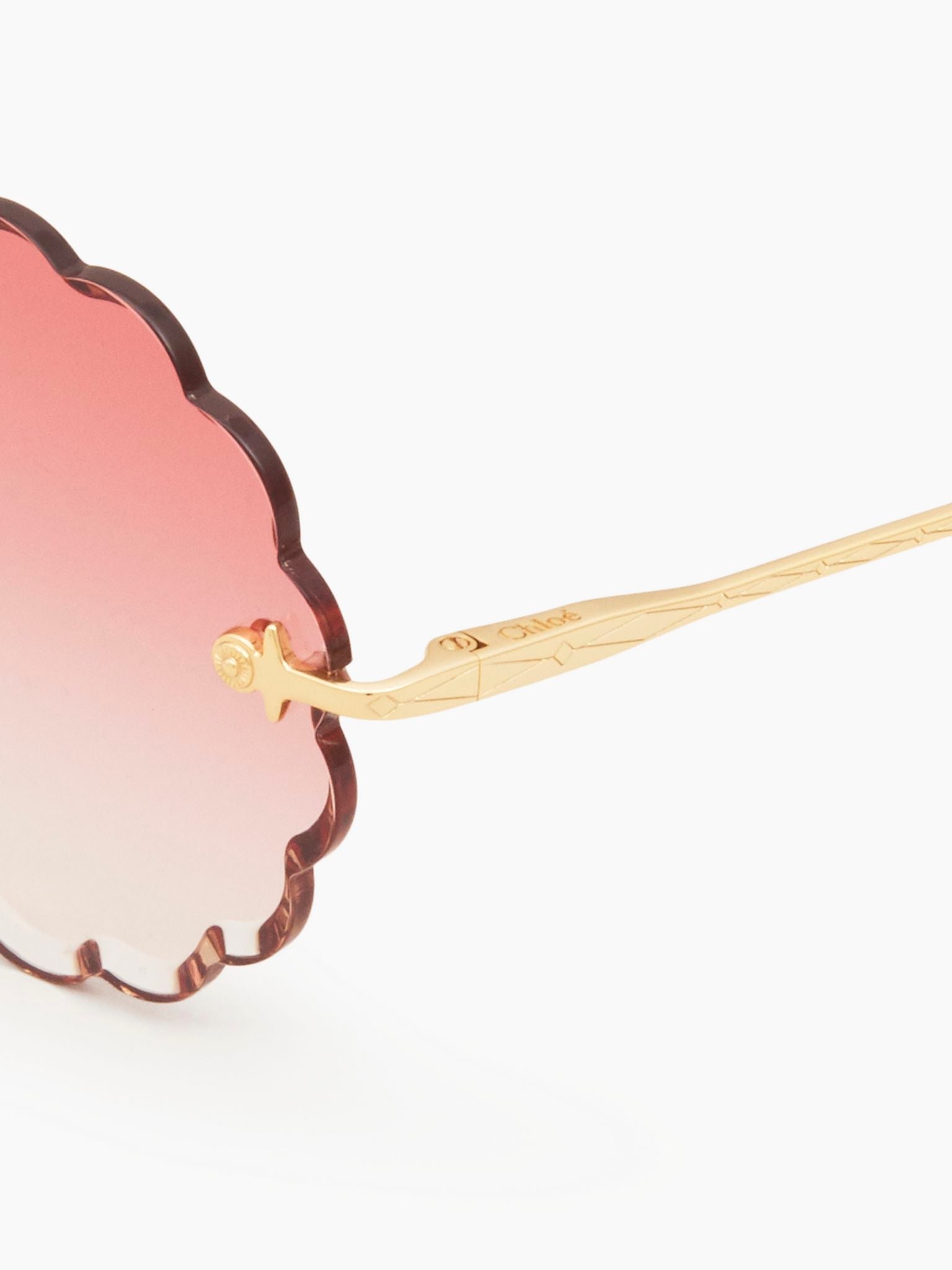 Lunettes de soleil Rosie Petite - Gold & Gradient Coral