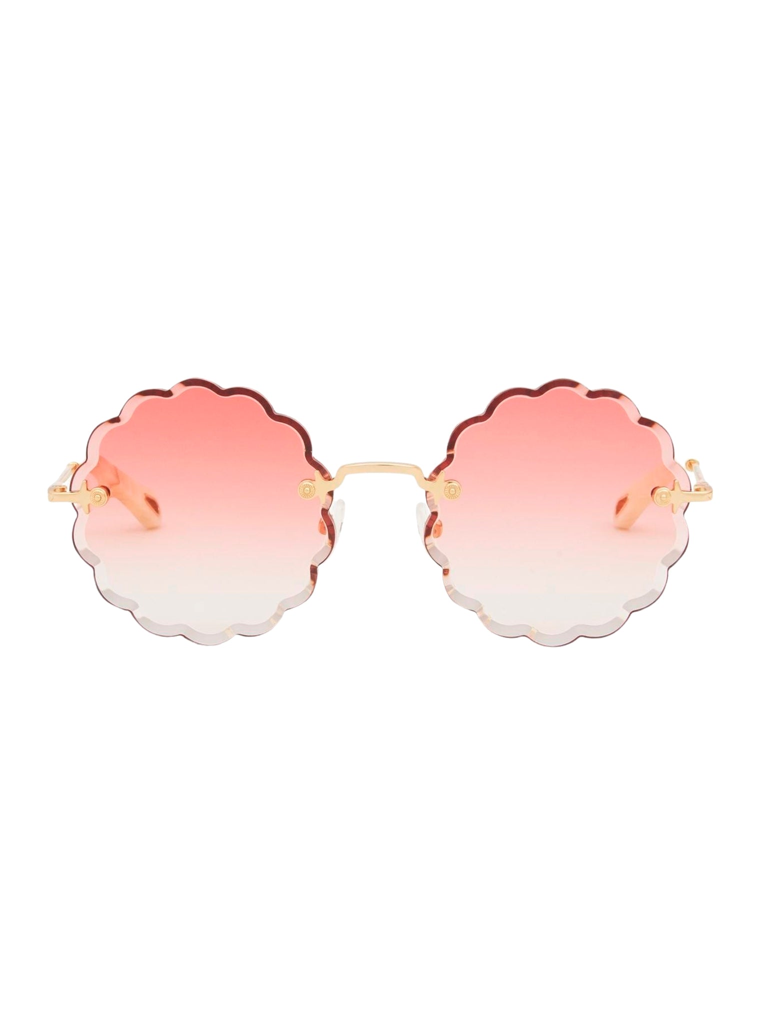 Lunettes de soleil Rosie Petite - Gold & Gradient Coral