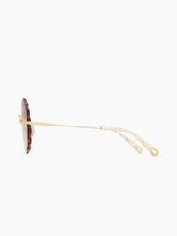 Lunettes de soleil Rosie Petite - Gold & Gradient Coral
