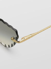 Lunettes de soleil Rosie - Gold & Gradient Khaki
