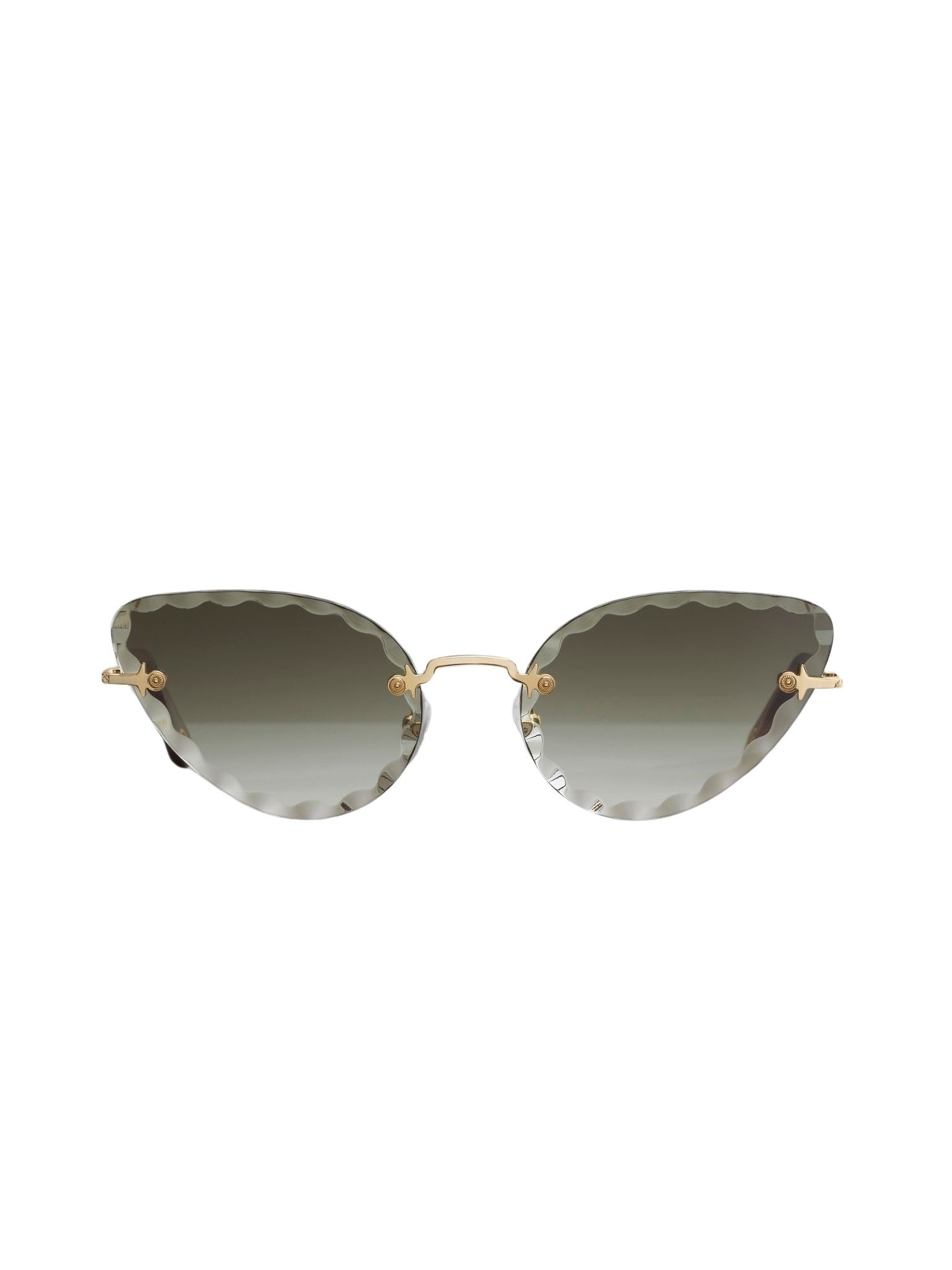 Lunettes de soleil Rosie - Gold & Gradient Khaki