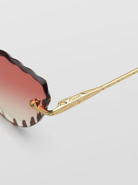 Lunettes de soleil Rosie - Gold & Gradient Coral
