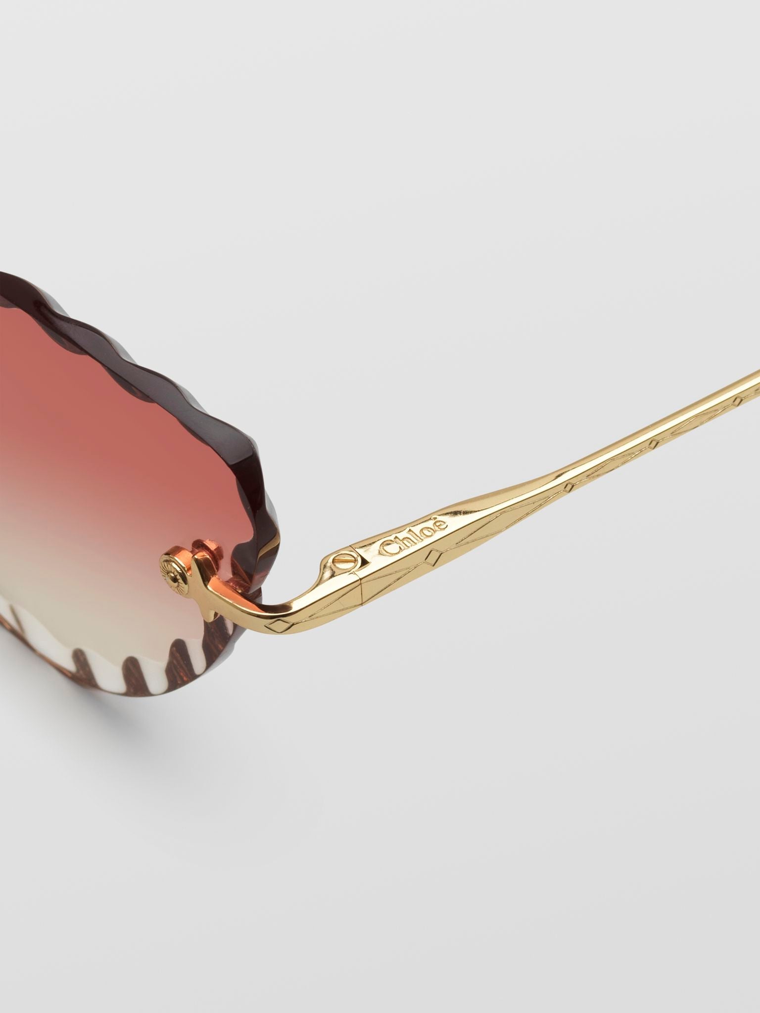 Lunettes de soleil Rosie - Gold & Gradient Coral
