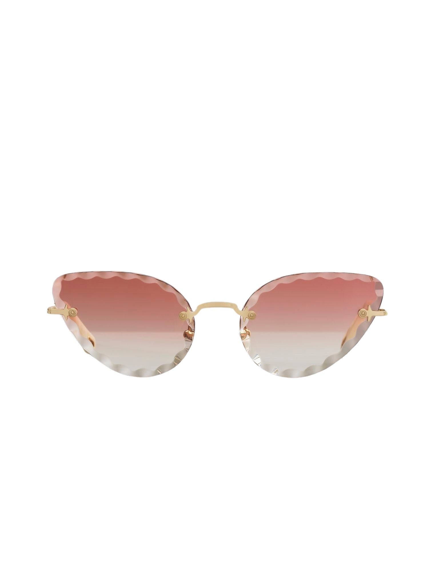 Lunettes de soleil Rosie - Gold & Gradient Coral