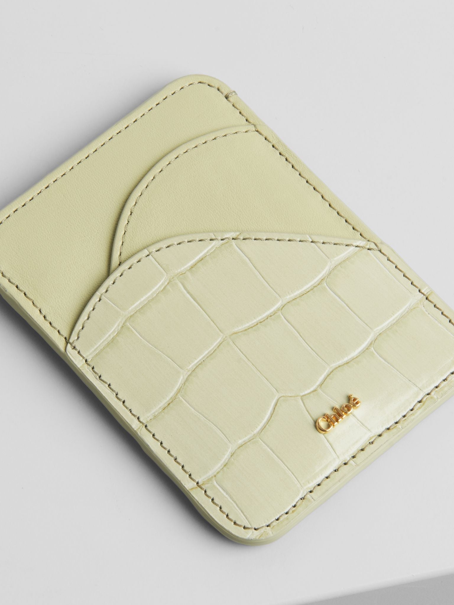 Porte-cartes Walden en cuir - Light Eucalyptus