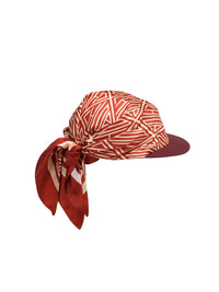 Casquette foulard en soie - Burnt Orange
